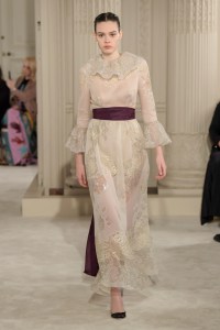 Model on the catwalk