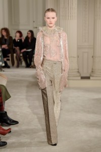 Model on the catwalk