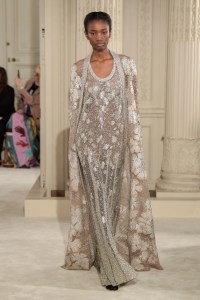 Model on the catwalk