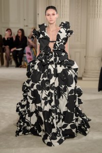Model on the catwalk