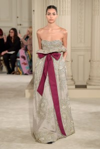 Model on the catwalk