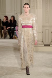 Model on the catwalk
