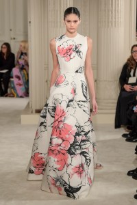 Model on the catwalk