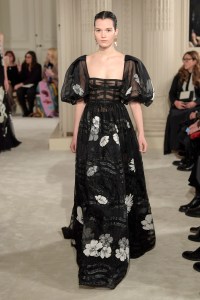 Model on the catwalk