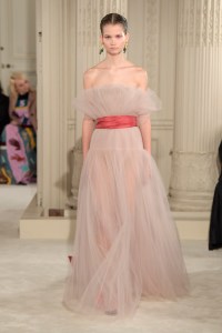 Model on the catwalk