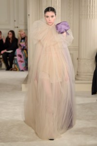 Model on the catwalk