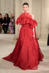 Model on the catwalk