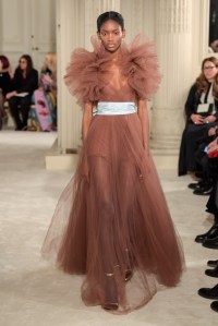 Model on the catwalk