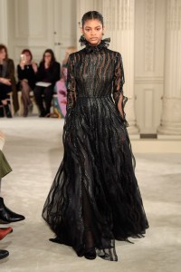 Model on the catwalk