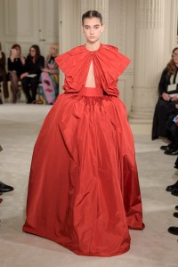 Model on the catwalk