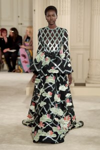 Model on the catwalk