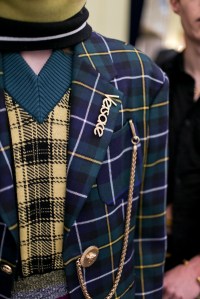 Backstage at Versace Men's Fall 2018