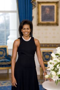 First Lady Michelle ObamaOfficial portrait of First Lady Michelle Obama in the White House Blue Room, Washington DC, America - Feb 2009Official Portrait of First Lady Michelle Obama, February 2009, in the Blue Room of the White House