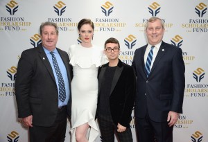 William Susman, Coco Rocha, Christian Siriano and Peter Sachse.