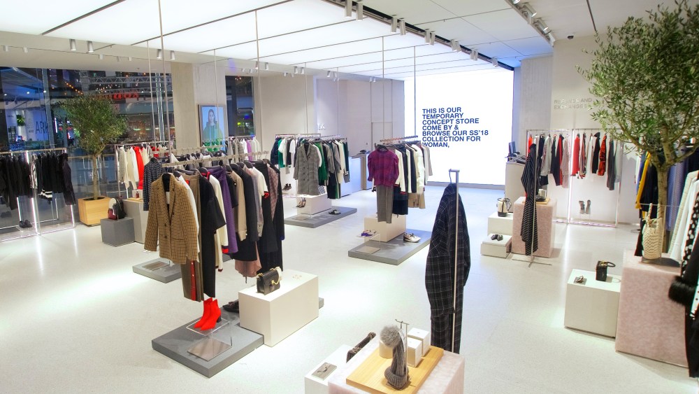 The Zara pop-up store in London