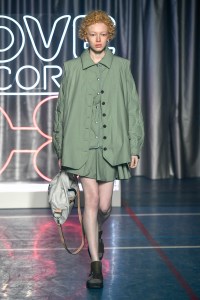 Model on the catwalk