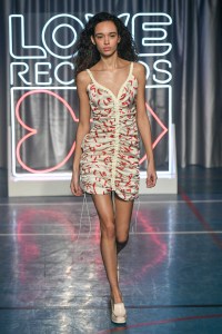 Model on the catwalk