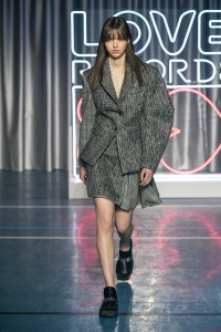 Model on the catwalk