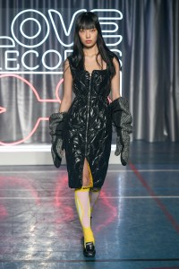 Model on the catwalk