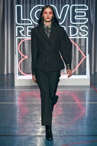 Model on the catwalk