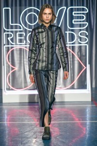 Model on the catwalk