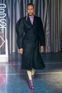 Model on the catwalk