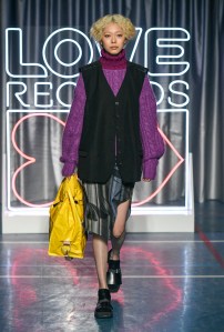 Model on the catwalk