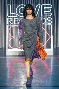 Model on the catwalk