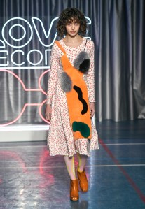 Model on the catwalk