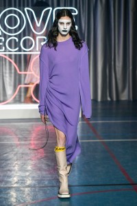 Model on the catwalk