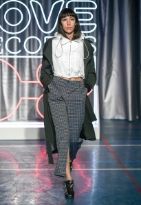 Model on the catwalk