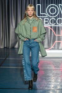 Model on the catwalk
