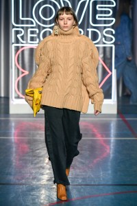 Model on the catwalk