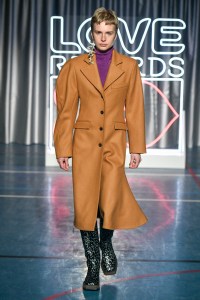Model on the catwalk