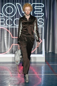 Model on the catwalk