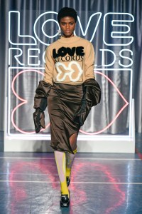 Model on the catwalk