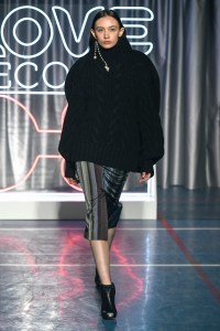 Model on the catwalk