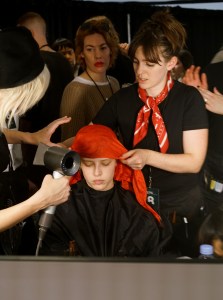 Backstage at Adam Selman RTW Fall 2018