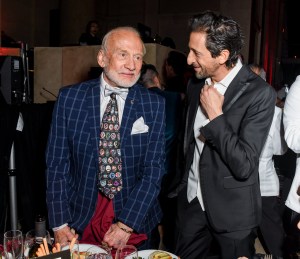 Buzz Aldrin and Adrien Brody
