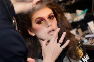 Backstage at Anna Sui RTW Fall 2018