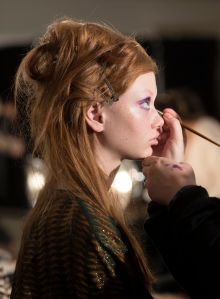 Backstage at Anna Sui RTW Fall 2018