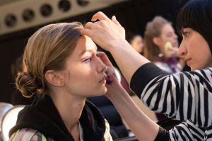 Backstage at Anna Sui RTW Fall 2018