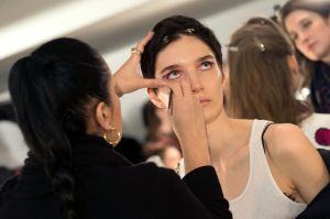 Backstage at Anna Sui RTW Fall 2018