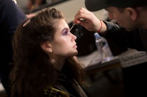 Backstage at Anna Sui RTW Fall 2018