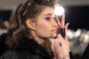 Backstage at Anna Sui RTW Fall 2018