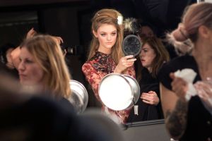 Backstage at Anna Sui RTW Fall 2018