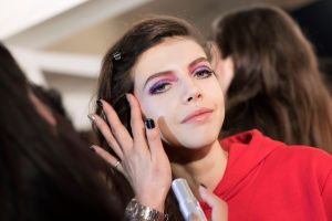 Backstage at Anna Sui RTW Fall 2018