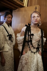 Backstage Simone Rocha RTW Fall 2018