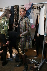 Backstage  at Nicole Miller RTW Fall 2018