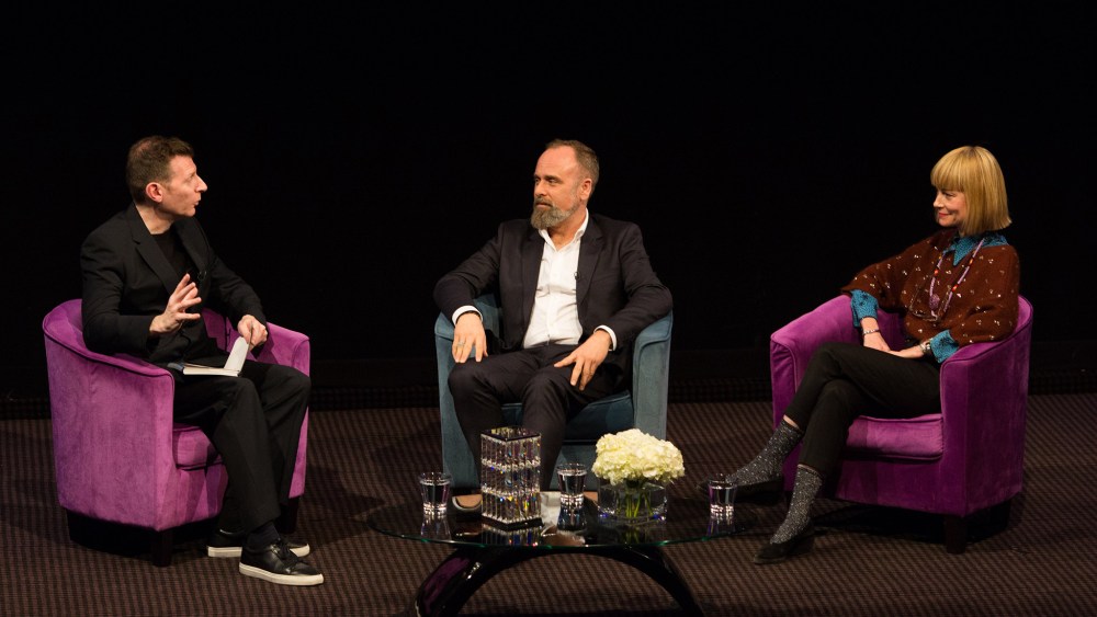 Luis Sequeira and Jennifer Johnson on Stage